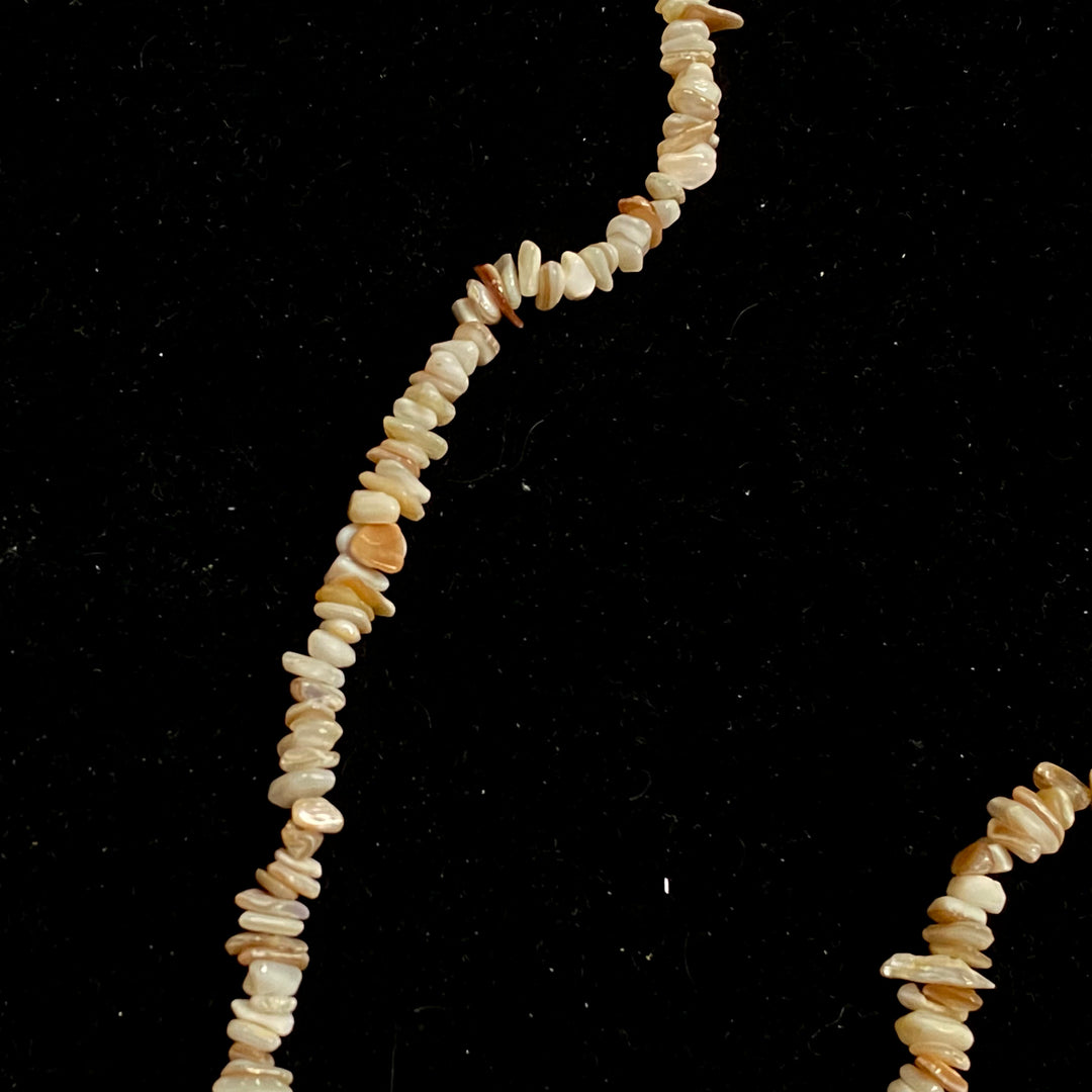 Natural raw white stone necklace