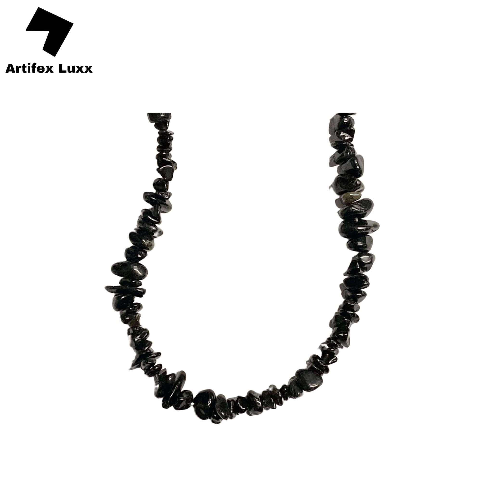 [韓国人気ジュエリー] stepping stone necklace-black Women Black Crystal Choker Necklace Antique Gold Plated